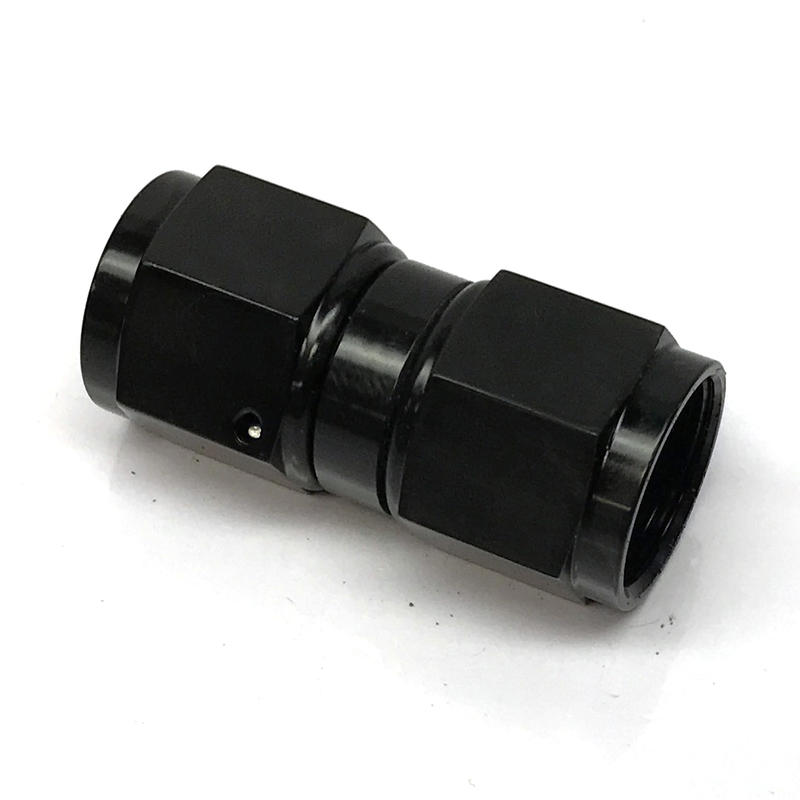 NyTrex AN Fitting 173101; AN to AN Coupler Black -08AN Female Straight -08AN Female 