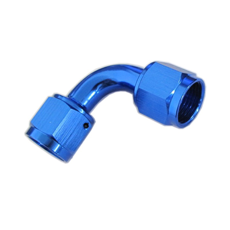 Photo for NyTrex AN Fitting 173122; AN to AN Coupler Blue -10AN Female 90 deg. -10AN Female