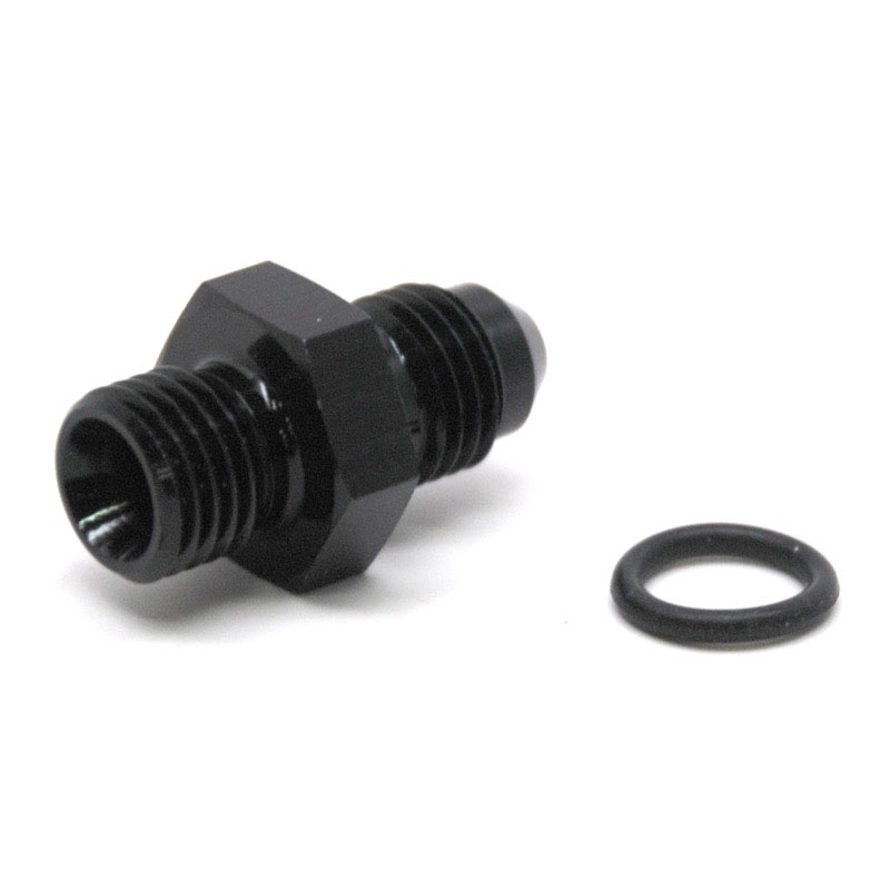 NyTrex AN Fitting 173187; AN to ORB Adapter Black -04AN Male Straight -04AN ORB Male 
