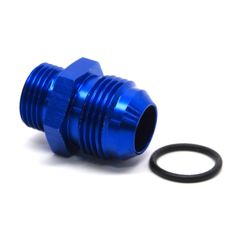 NyTrex AN Fitting 173206; AN to ORB Adapter Blue -12AN Male Straight -10AN ORB Male 
