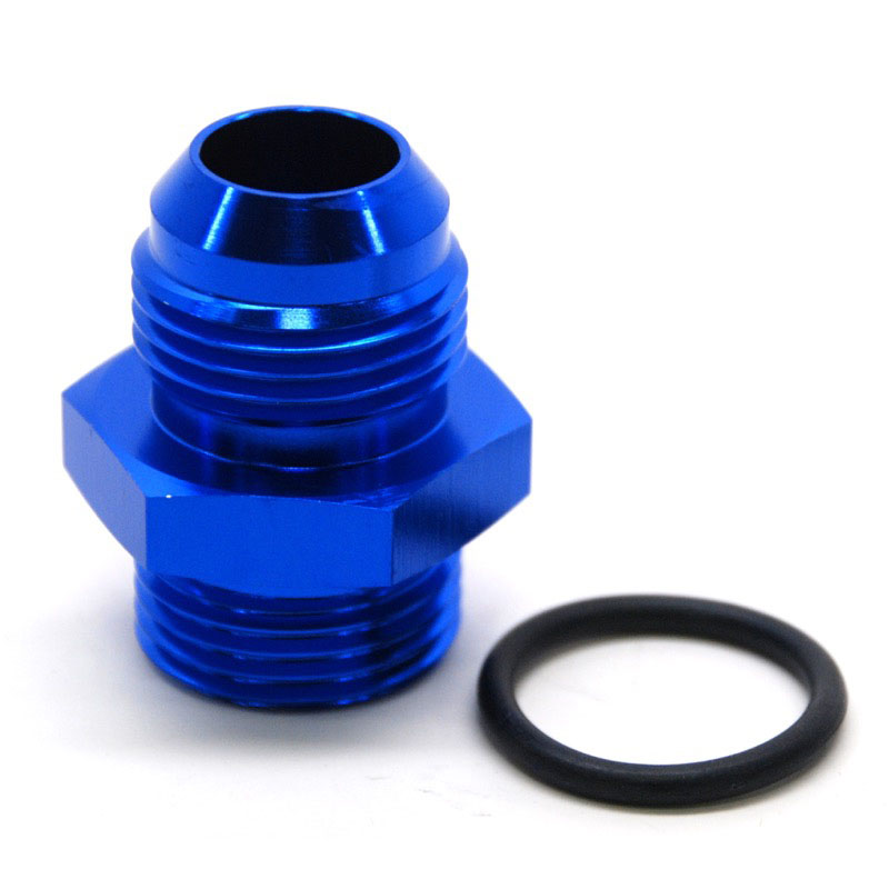 Photo for NyTrex AN Fitting 173208; AN to ORB Adapter Blue -12AN Male Straight -12 ORB Male