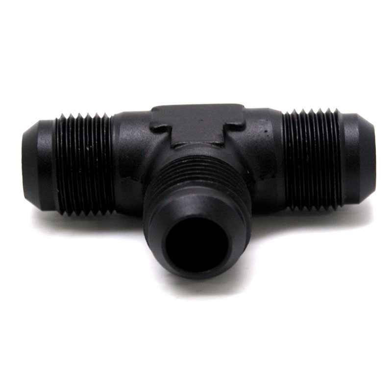 NyTrex AN Fitting 173223; AN to AN Tee Black -10AN Male Tee -10AN Male -10AN Male 