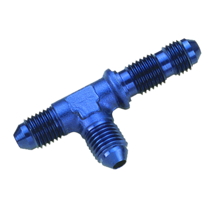 NyTrex AN Fitting 173334; AN to AN Bulkhead Tee on Run Blue -06AN Male Tee -06AN Male -06AN Male 