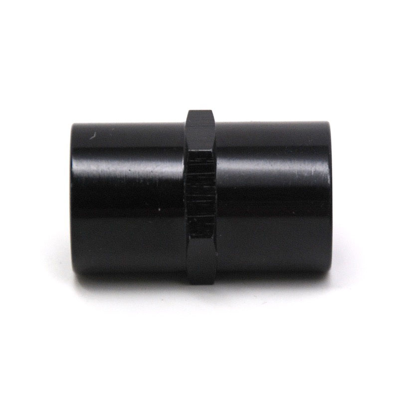 NyTrex Pipe Fitting 173369; NPT to NPT Coupler Black Anodized 1/4 in. NPT Female Straight 1/4 in. NPT Female 