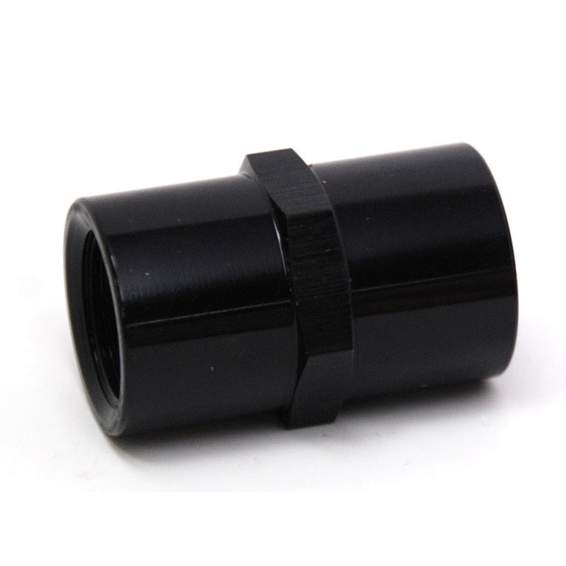 NyTrex Pipe Fitting 173371; NPT to NPT Coupler Black Anodized 3/8 in. NPT Female Straight 3/8 in. NPT Female 