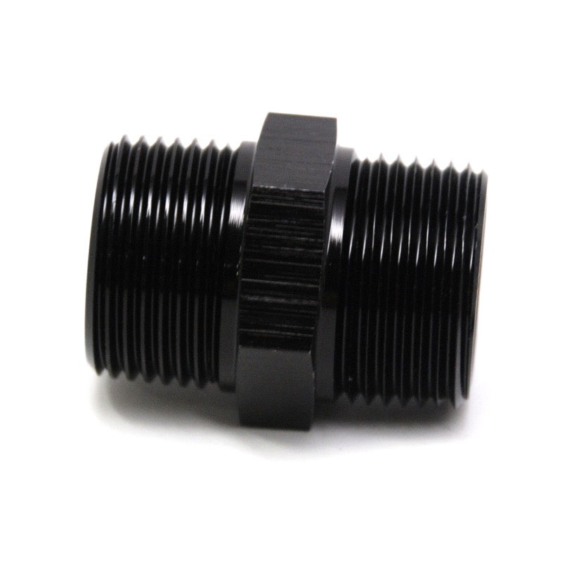 NyTrex Pipe Fitting 173385; NPT to NPT Union Black Anodized 3/4 in. NPT Male Straight 3/4 in. NPT Male 