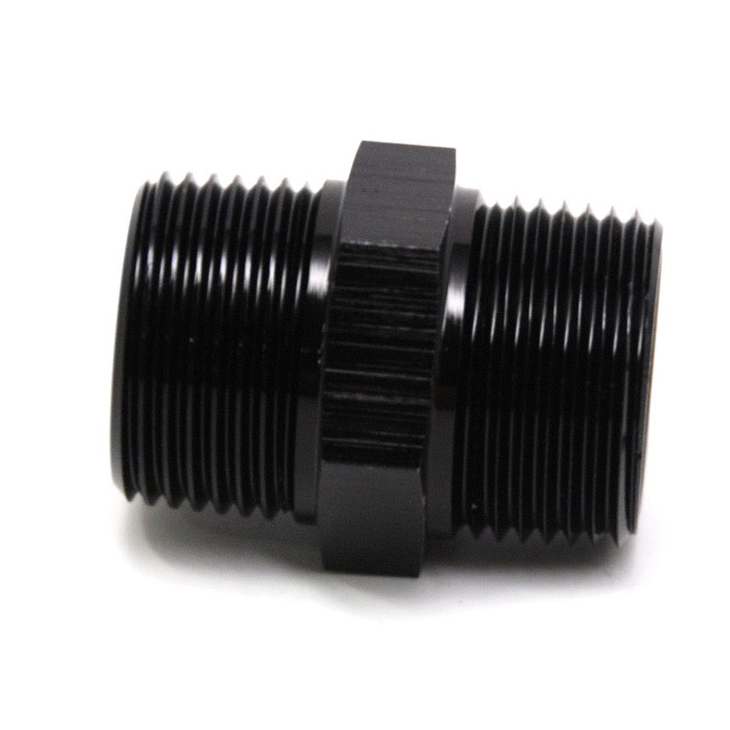 NyTrex Pipe Fitting 173385; NPT to NPT Union Black Anodized 3/4 in. NPT Male Straight 3/4 in. NPT Male 