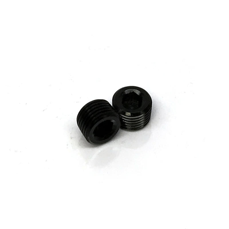 NyTrex Pipe Fitting 173403; NPT Plug Black 1/8 in. NPT Male Straight Allen 