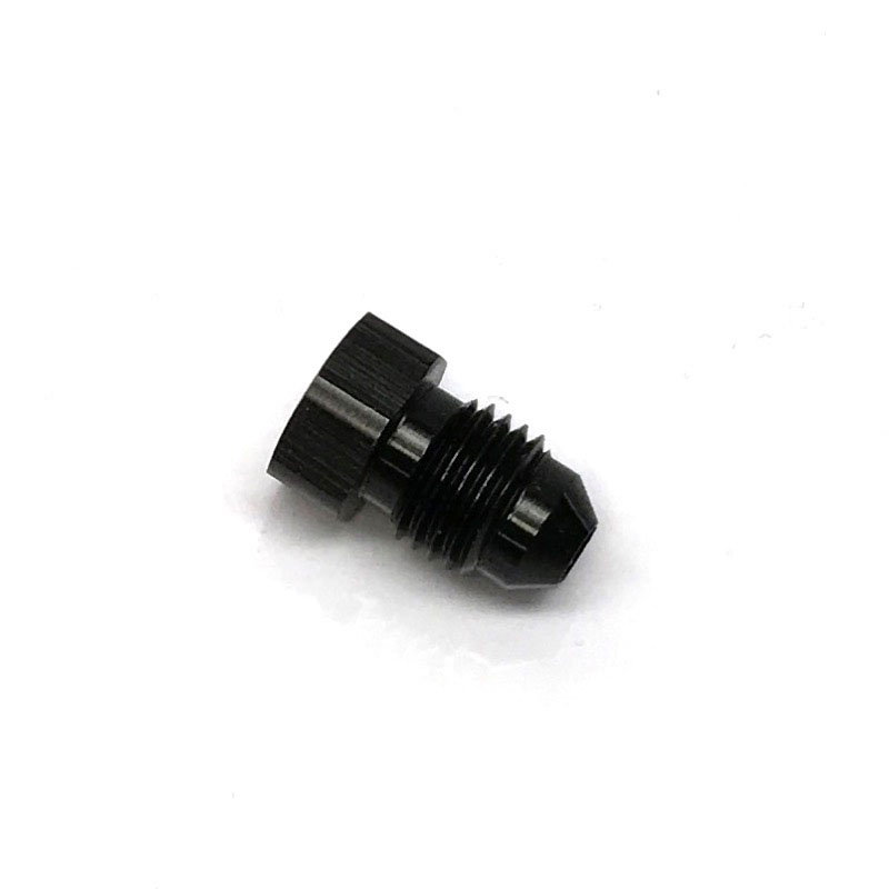 NyTrex AN Fitting 173429; AN Flare Plug Black -04AN Male Straight Hex Head 