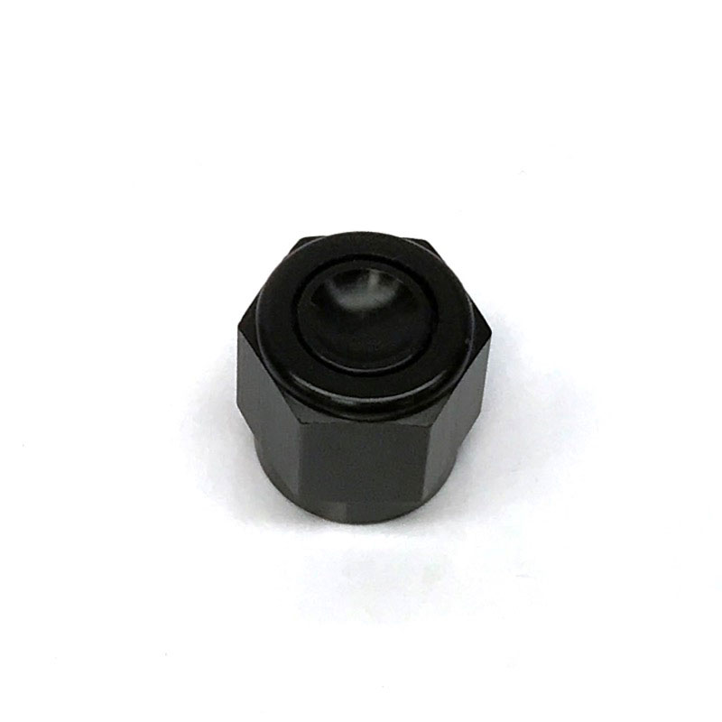 NyTrex AN Fitting 173443; AN Flare Cap Black -06AN Female Straight Hex Head 