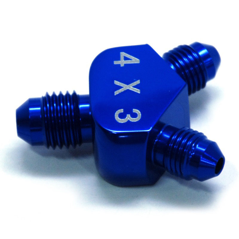 Photo for NyTrex Distribution Blocks 173512; AN to AN Y-Block Blue -04AN Male Y Fitting -03AN Male -03AN Male