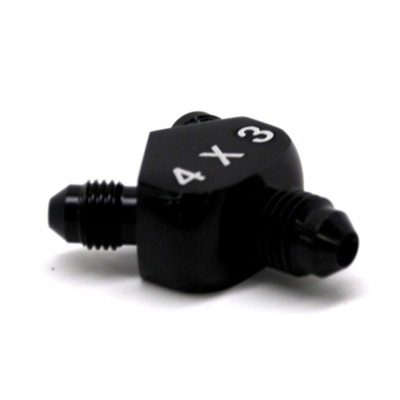 NyTrex Distribution Blocks 173513; AN to AN Y-Block Black -04AN Male Y Fitting -03AN Male -03AN Male 