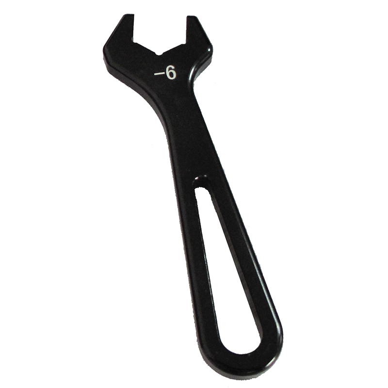 NyTrex AN Wrench 180195; Single Open End Black Anodized Aluminum -06AN 