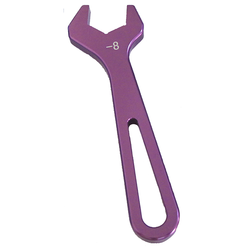 NyTrex AN Wrench 180196; Single Open End Purple Anodized Aluminum -08AN 
