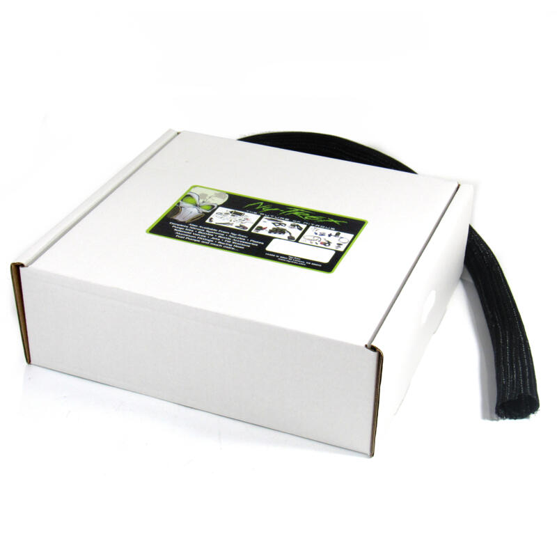 Photo for NyTrex Wire Sleeving 709-20-50; 2.000 in. 50 ft. Black PET Braid