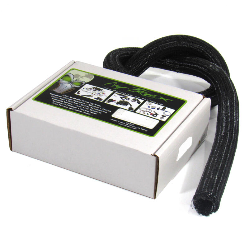 Photo for NyTrex Wire Sleeving 709-20-6; 2.000 in. 6 ft. Black PET Braid 