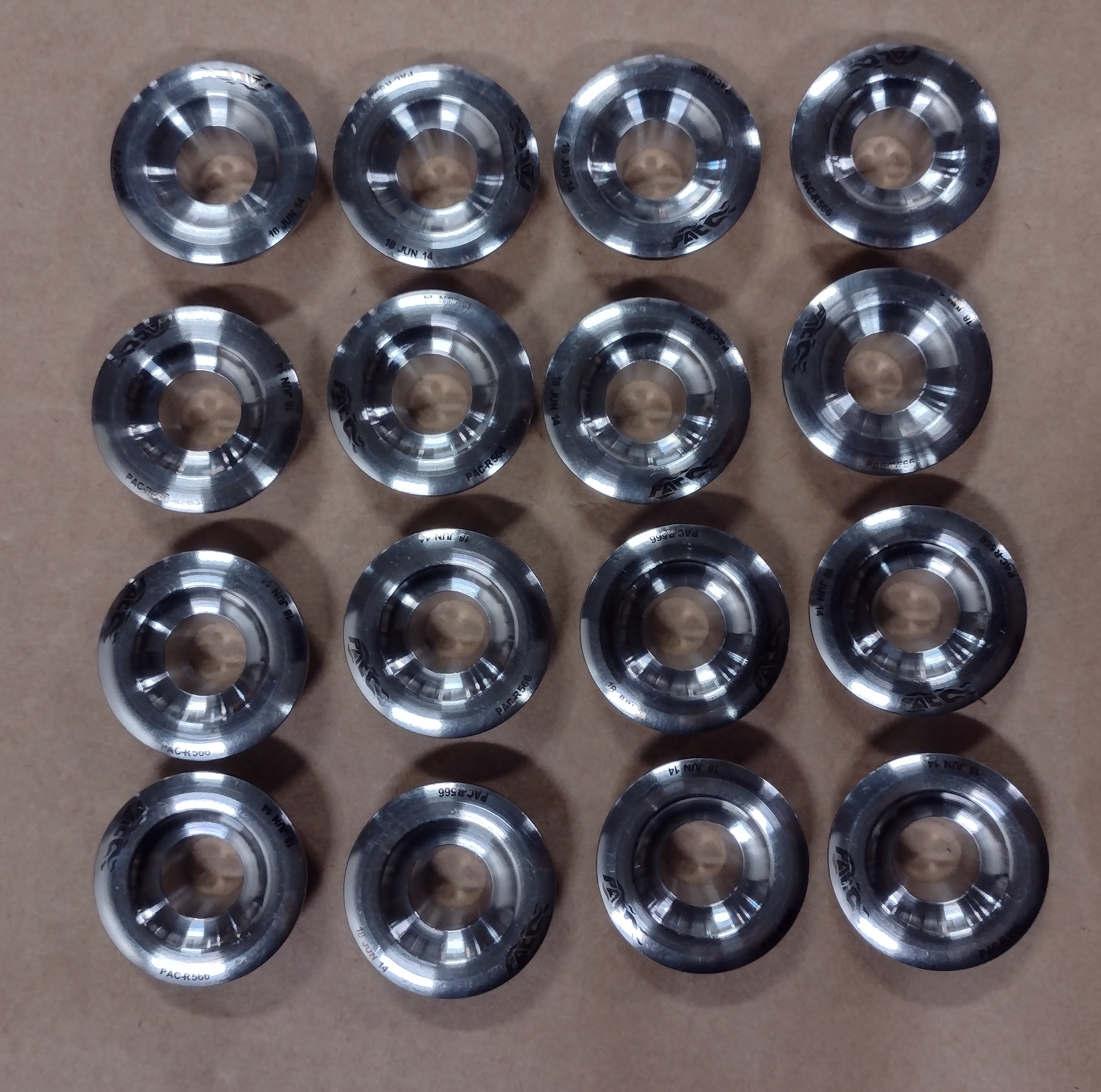 PAC Springs Valve Spring Retainers PAC-R566-16; 500 Series Titanium 10 deg. 1.550 to 1.635 in. 