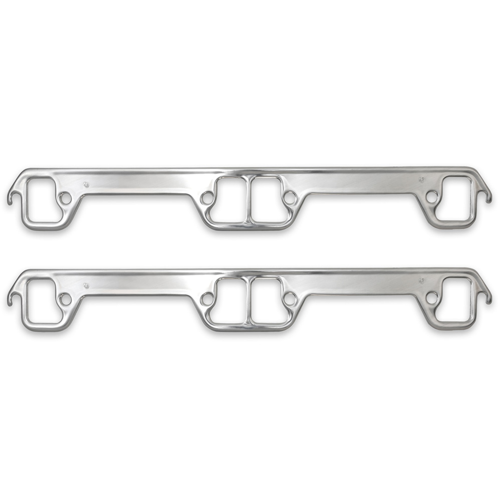 Patriot Exhaust Header Gaskets 66044; Percy's Seal 4 Good Dog Leg (Stock Port) 1.770 in. 1.510 in. Multi Layer Dead Soft Aluminum for AMC 290 to 401 