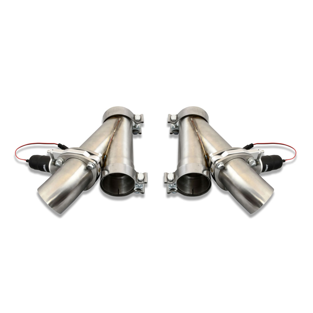 Patriot Exhaust Exhaust Cutout PEC300K; Electric Electrical 3.000 in. Natural Stainless Steel, Aluminum 