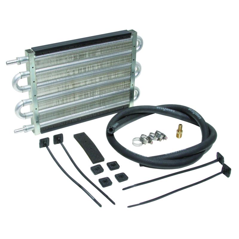 Perma-Cool Oil Cooler 1012; Thin Line 7.500 in. 6 Pass  Aluminum Tube and Fin 