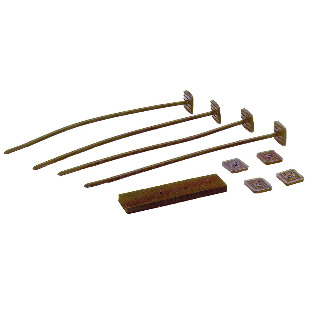 Perma-Cool Transmission Oil Cooler Mounting Kit 105; Universal Mounting Kit Black Nylon 
