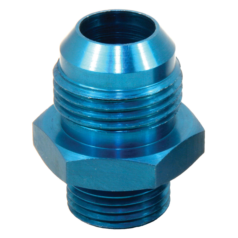 Perma-Cool AN Fitting 15302; AN Fitting AN to ORB Adapter Blue -12AN Male Straight -10AN ORB Male 