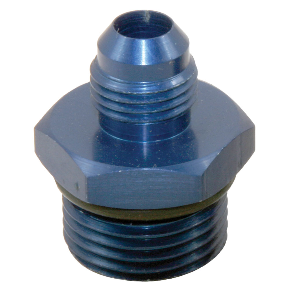 Perma-Cool AN Fitting 15306; AN to ORB Adapter AN to ORB Adapter Blue -06AN Male Straight -10AN ORB Male 