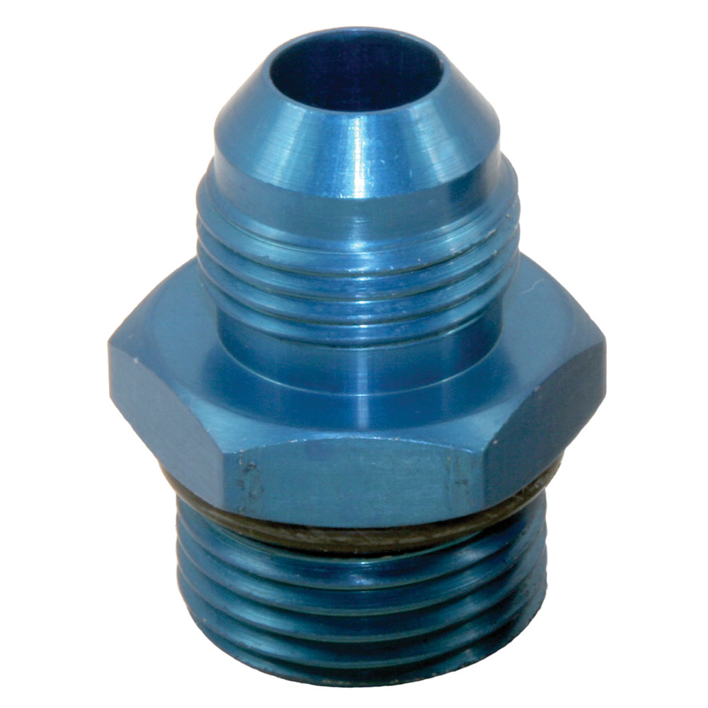 Perma-Cool AN Fitting 15308; AN to ORB Adapter AN to ORB Adapter Blue -08AN Male Straight -10AN ORB Male 