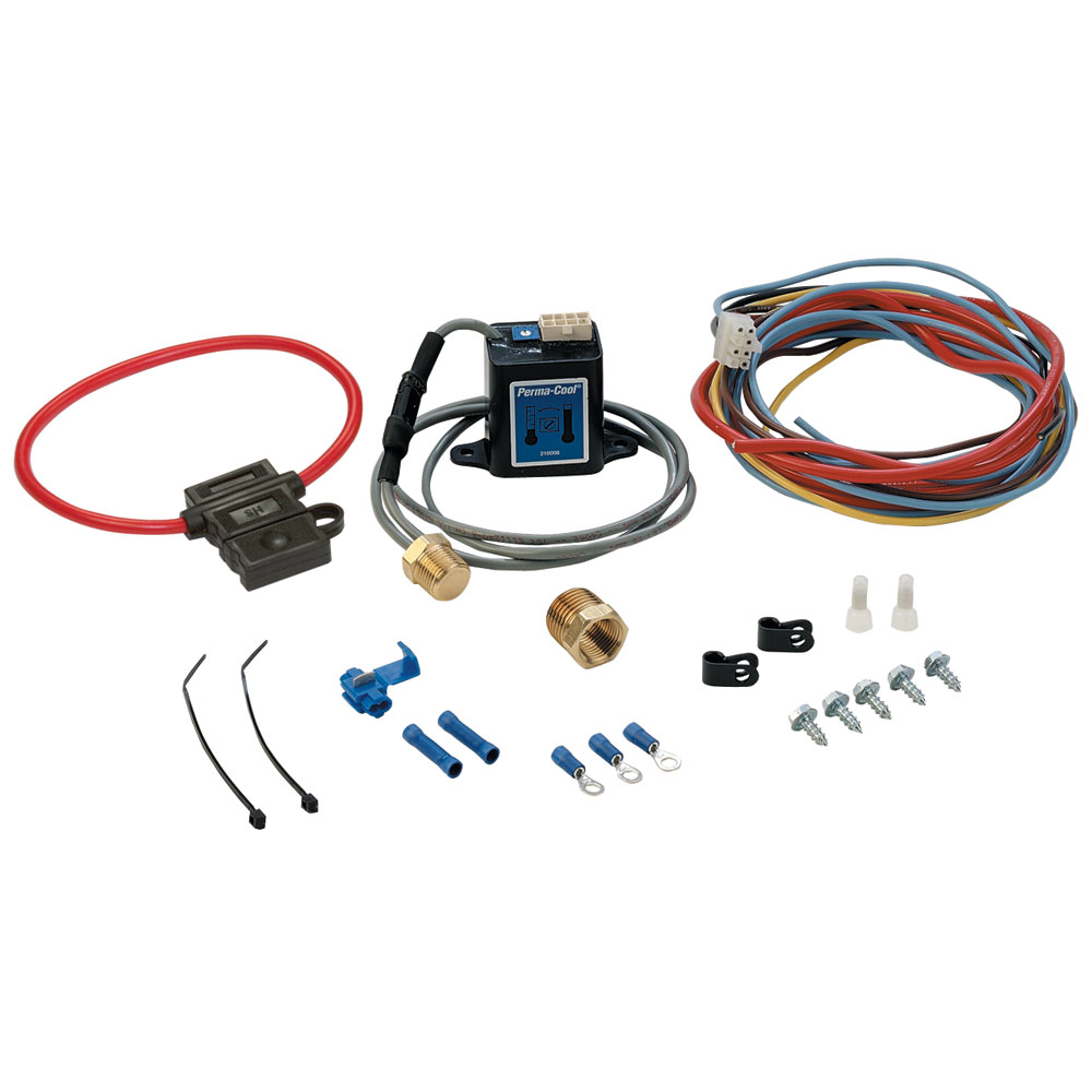 Photo for Perma-Cool Engine Coolant Fan Temperature Switch 18907; Adjustable Fan Sensor Kit 170 to 210 deg. F Single 3/8 in. -18 Thread In