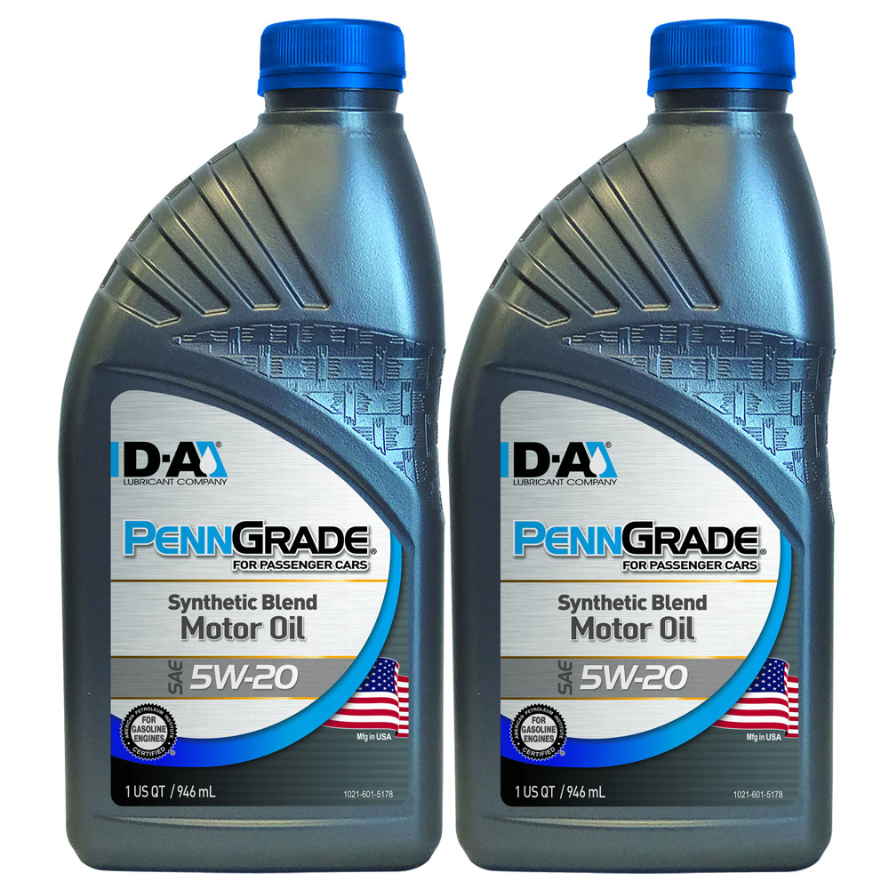 Photo for PennGrade 1 Engine Oil 62716(2-PACK); Synthetic Blend Oil 5W-20 1 Quart Synthetic 