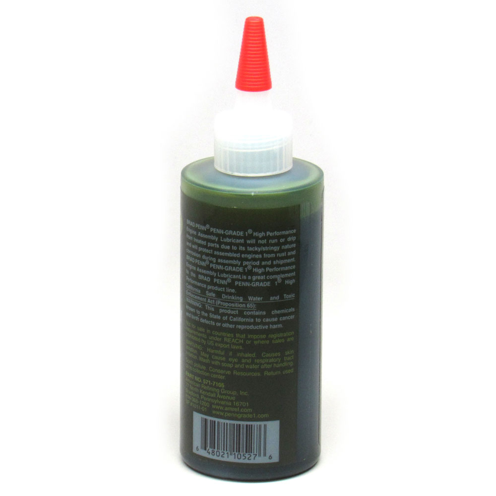 PennGrade 1 Assembly Lubricant 71055; High Performance 6.0 oz. Squeeze Bottle Assembly Lube 