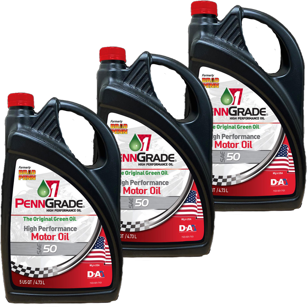Photo for PennGrade 1 Engine Oil 71150(3-PACK); High Performance Monograde Oil SAE 50 5 Quart Mineral 