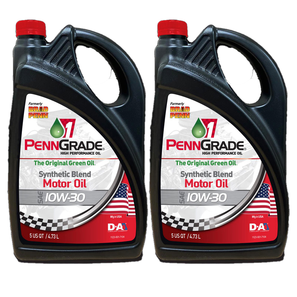 Photo for PennGrade 1 Engine Oil 71500(2-PACK); High Performance Synthetic Blend Oil 10W-30 5 Quart Synthetic 