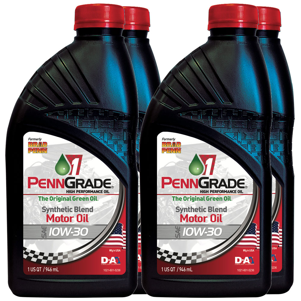 Photo for PennGrade 1 Engine Oil 71506(4-PACK); High Performance Synthetic Blend Oil 10W-30 1 Quart Synthetic 
