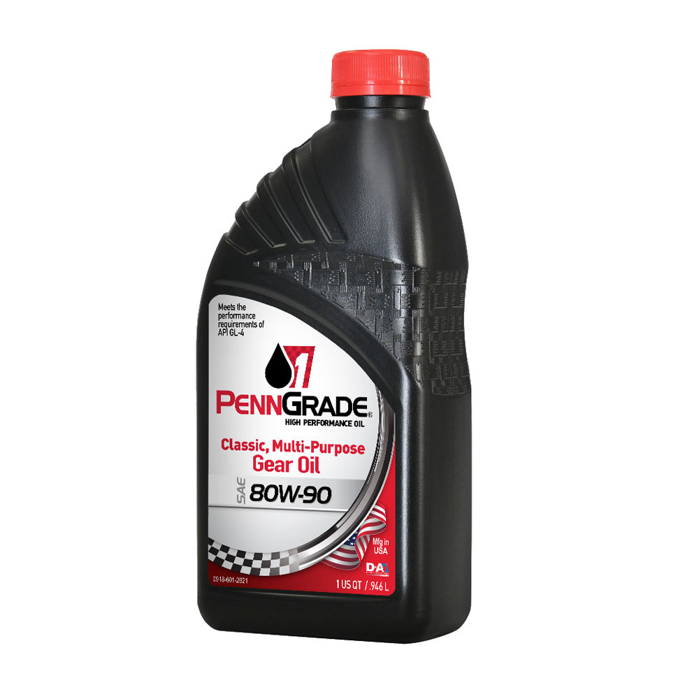 PennGrade 1 Gear Oil 77296; Classic GL4 80W-90 Mineral 