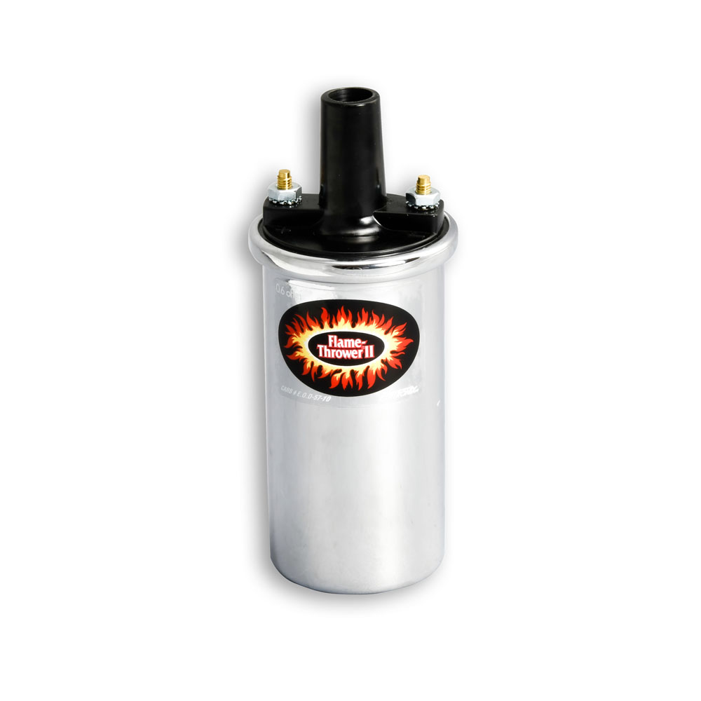 Pertronix Ignition Coil 45001; Flame Thrower II Chrome 45000 Volt Canister Female, Socket 