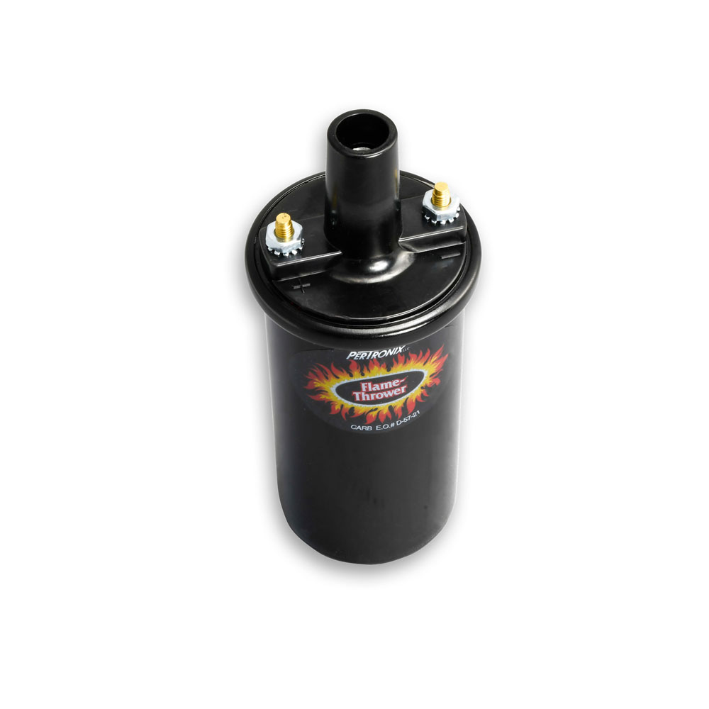 Pertronix Ignition Coil 45011; Flame Thrower II Black 45000 Volt Canister Female, Socket 
