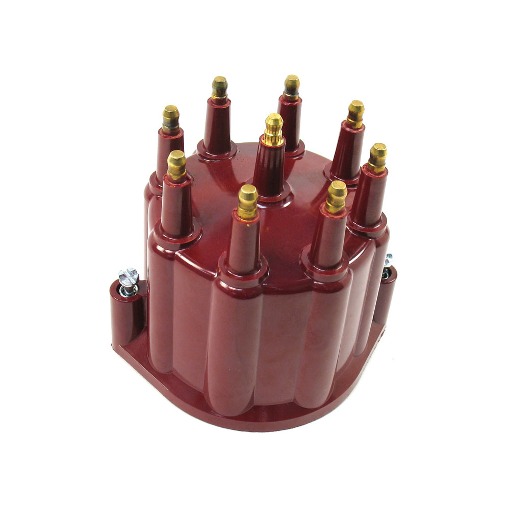 Pertronix Distributor Cap D650711; Red HEI/Male for V8 