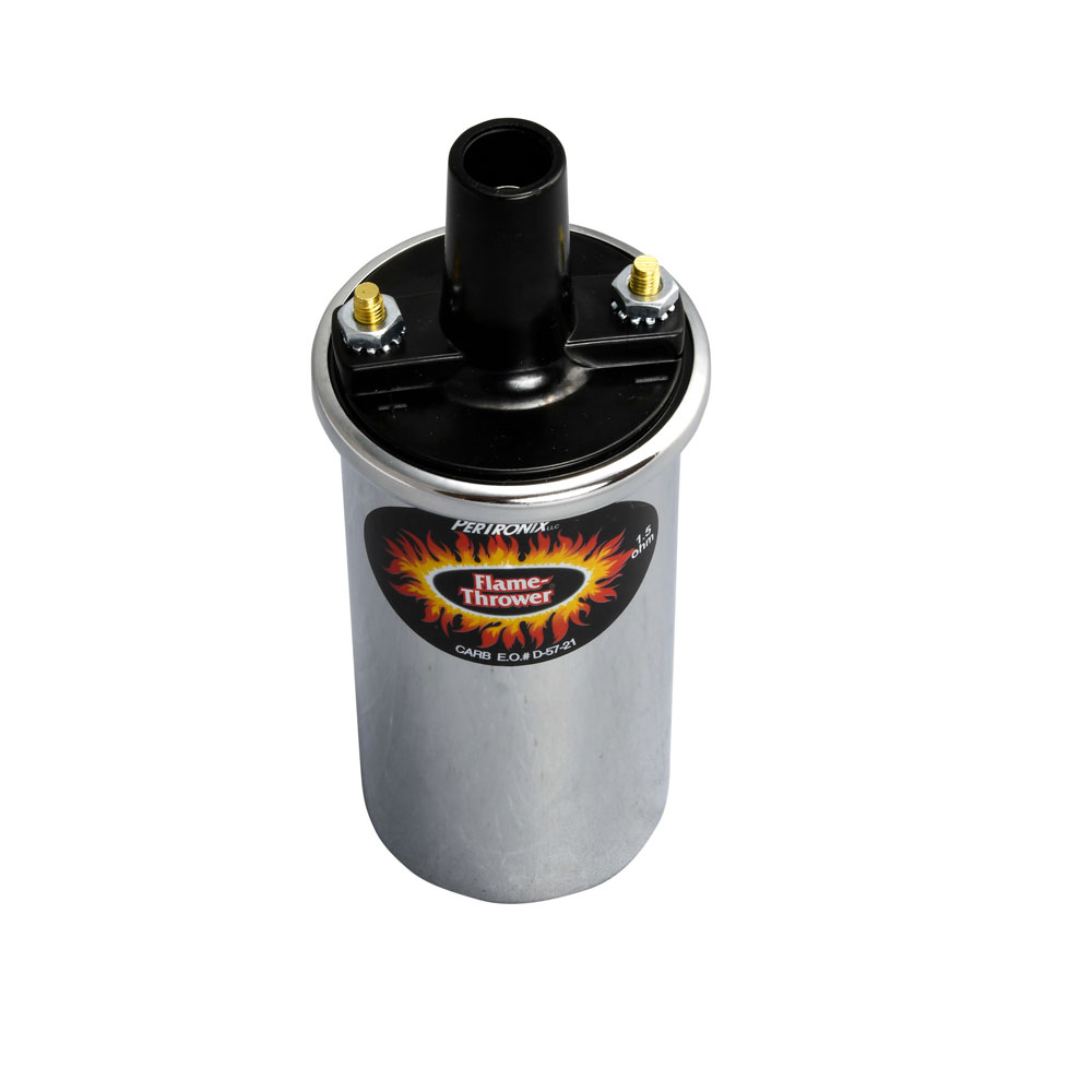 Pertronix Ignition Coil 40001; Flame Thrower Chrome 40000 Volt Canister Female, Socket 