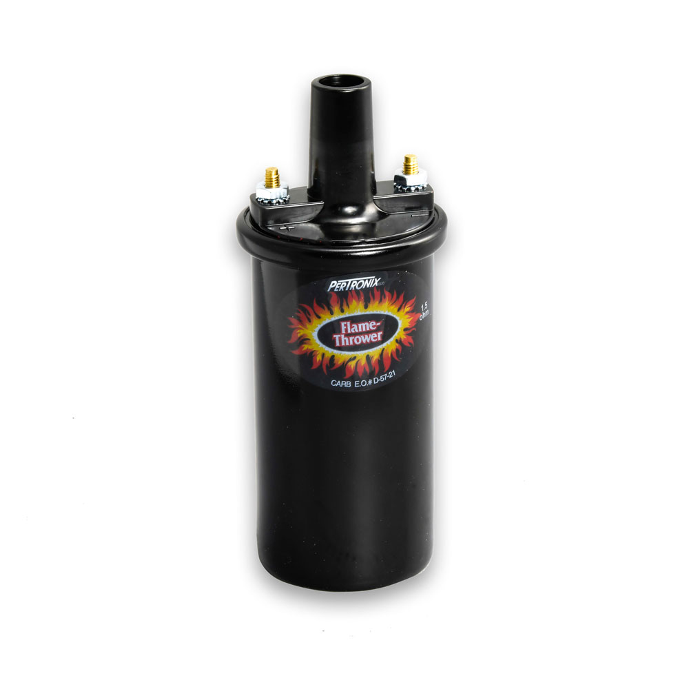 Pertronix Ignition Coil 40011; Flame Thrower Black 40000 Volt Canister Female, Socket 