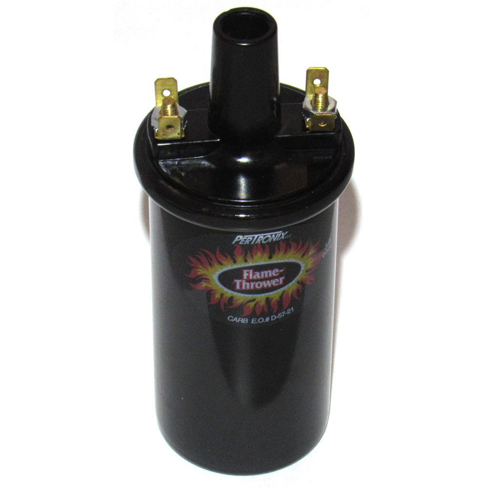 Pertronix Ignition Coil 40511; Flame Thrower Black 40000 Volt Canister Female, Socket 