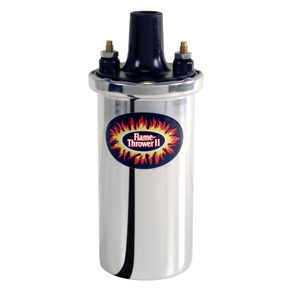 Pertronix Ignition Coil 45001; Flame Thrower II Chrome 45000 Volt Canister Female, Socket 