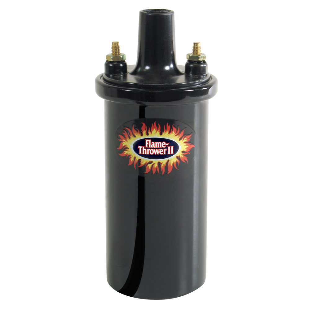 Pertronix Ignition Coil 45011; Flame Thrower II Black 45000 Volt Canister Female, Socket 