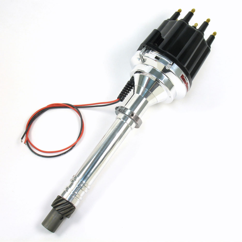 Pertronix Distributor D105810; Flame Thrower Billet Plug and Play Ignitor 2 Mechanical Hall Effect for Chevy 262 to 400, 396 to 454 