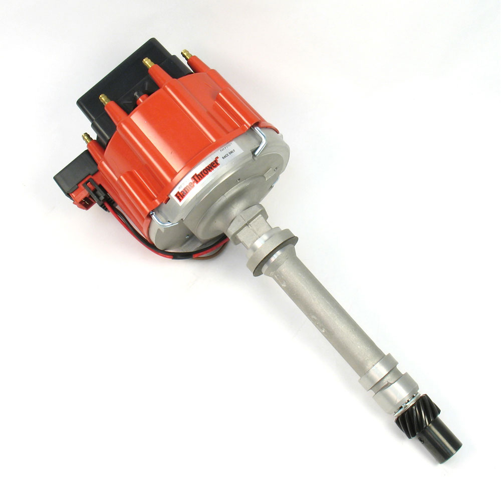 Pertronix Distributor D1071; Flame Thrower Race HEI Mechanical Magnetic for Chevy 262 to 400, 396 to 454 