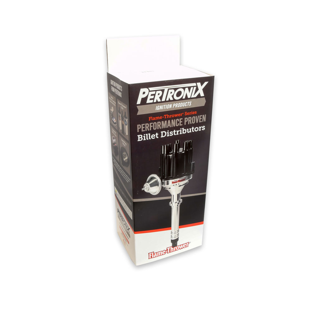 Pertronix Distributor D130710; Flame Thrower Vacuum, Mechanical Magnetic for Ford 221 to 302 