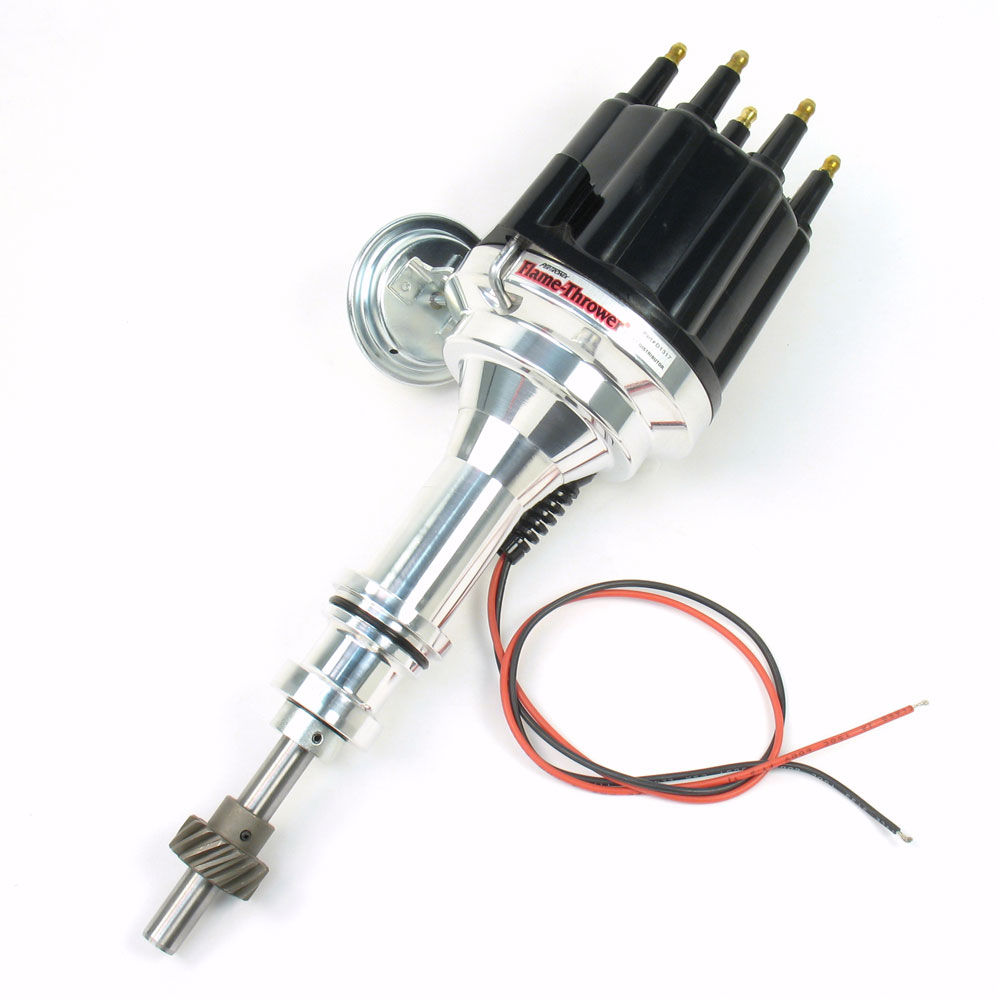 Pertronix Distributor D131710; Flame Thrower Vacuum, Mechanical Hall Effect for Ford 351W 