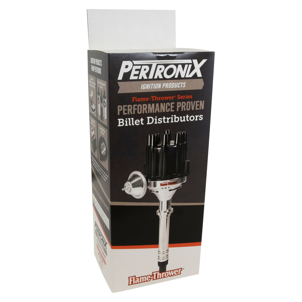 Pertronix Distributor D131710; Flame Thrower Vacuum, Mechanical Hall Effect for Ford 351W 