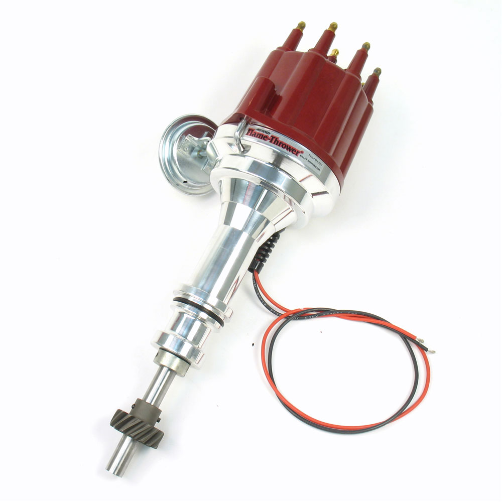 Pertronix Distributor D132711; Ignitor III Flame Thrower Vacuum, Mechanical Hall Effect for Ford 351C, 351M, 400, 429, 460 
