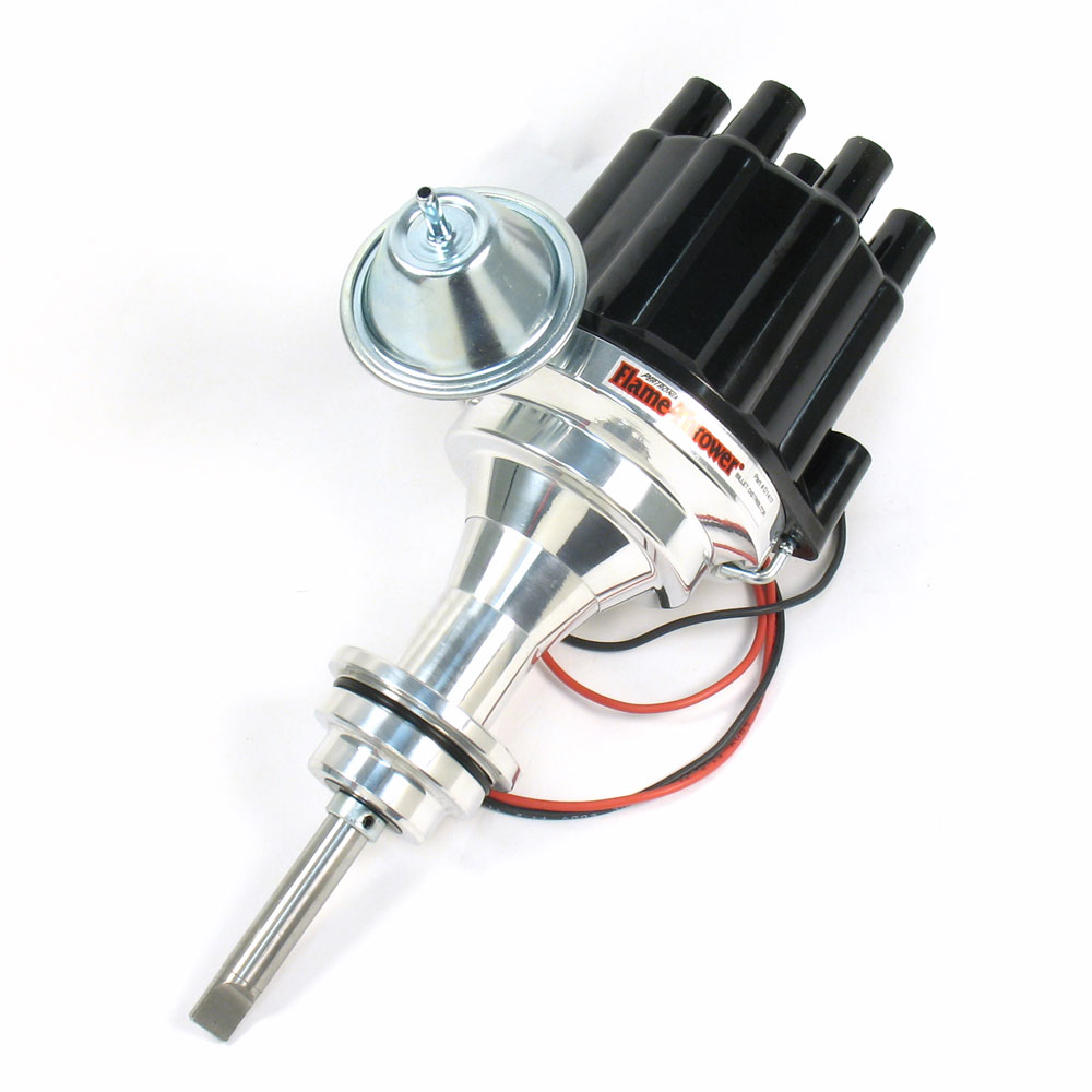 Pertronix Distributor D141700; Flame Thrower Vacuum, Mechanical Hall Effect for Chrysler 273 to 360 LA 